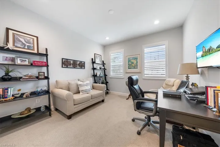 Guest bedrooom being used as an  office.