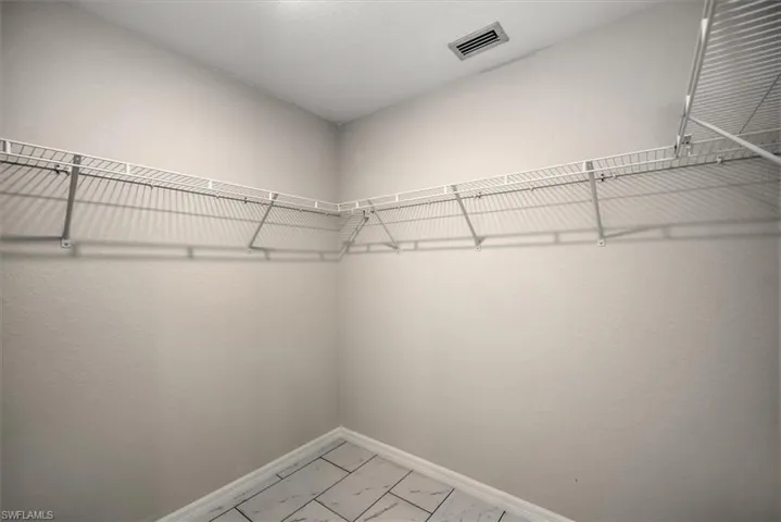 Master walk in closet