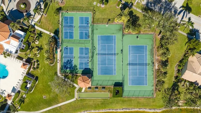 Pickleball and tennis courts