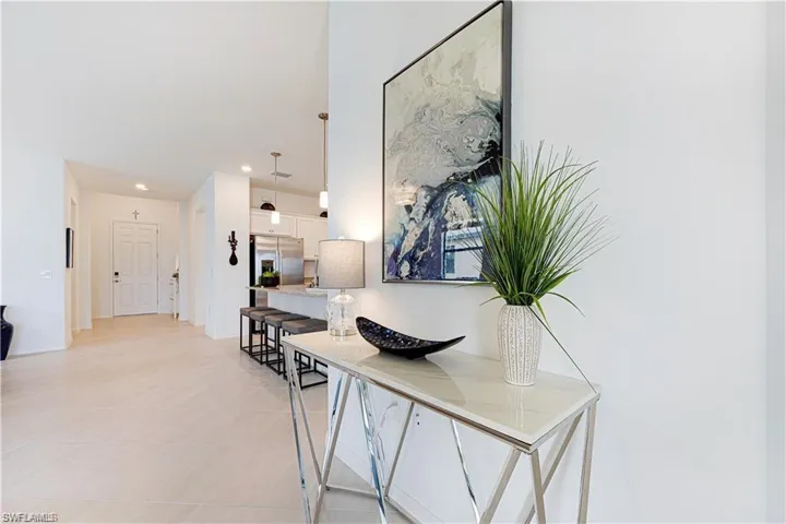 Hallway featuring recessed lighting