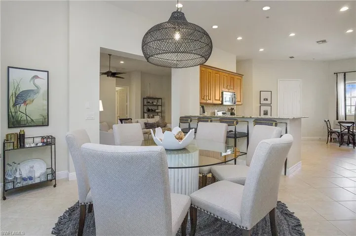 Dining area off of kitchen