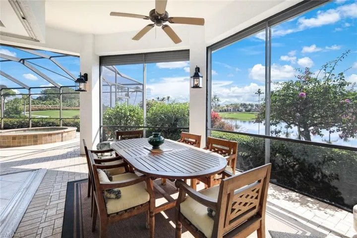 Rear Lanai dining area