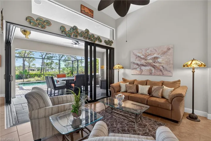 One of two living rooms