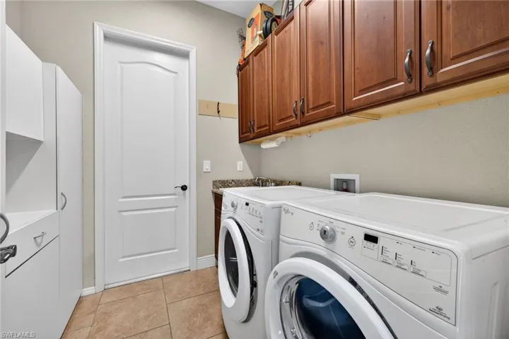 Laundry off of the kitchen