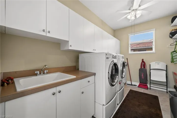 Large Laundry Room Inside Residence