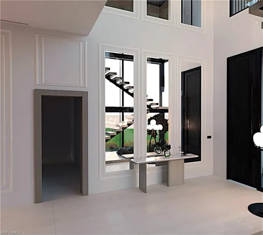 Rendering-Entryway featuring stairs