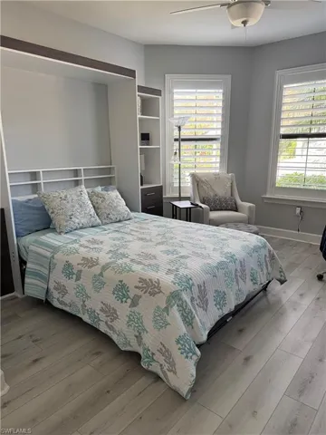 Bedroom with new Murphy bed