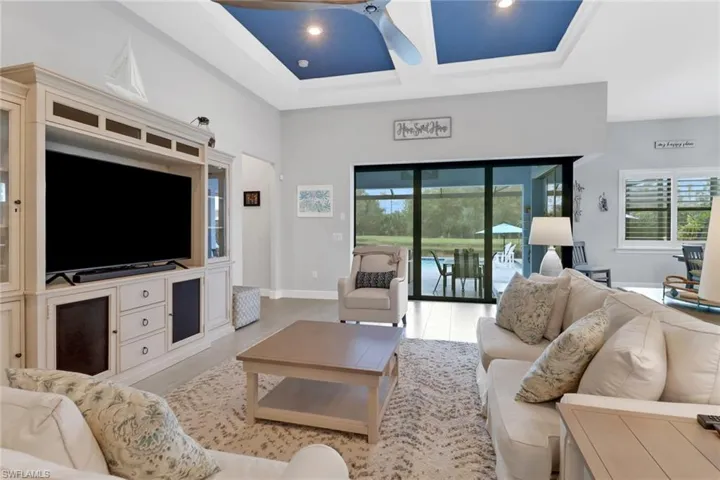 Living room featuring light wood-type flooring