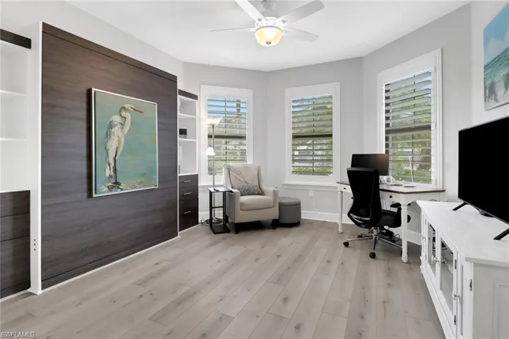 Bedroom with new Murphy bed