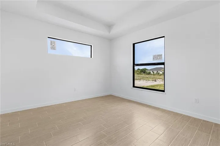 View of spare room