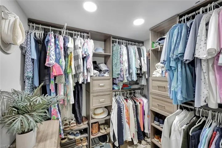 View of spacious closet