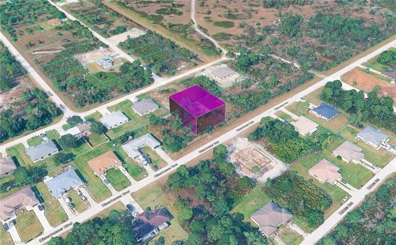 Aerial view of property's location