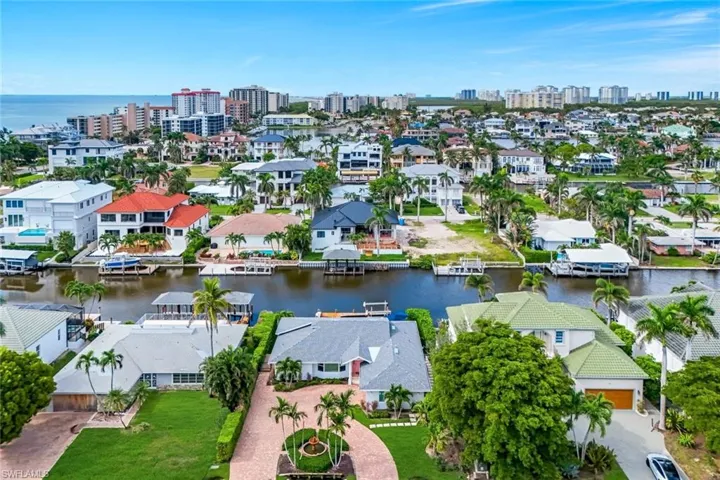 View of urban area featuring a large body of water