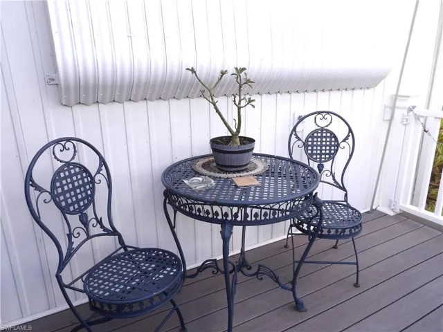 View of wooden terrace