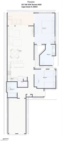View of floor plan / room layout