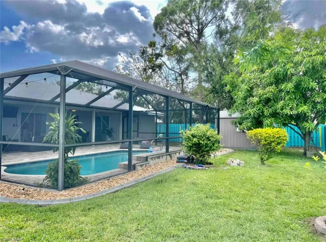 View of outdoor pool