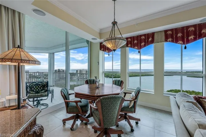 Game table in family room