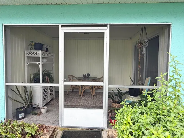 Doorway to property