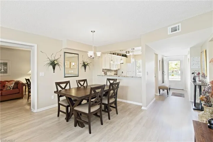 Expansive dining area for easy entertaining