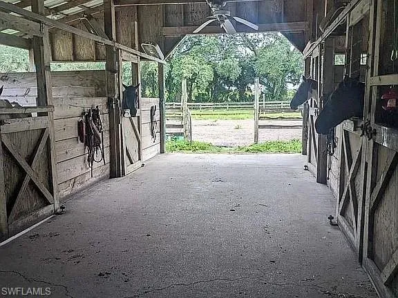 Horse barn