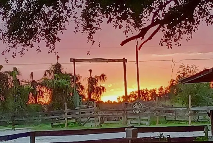 Gated entry to property and beautiful sunsets