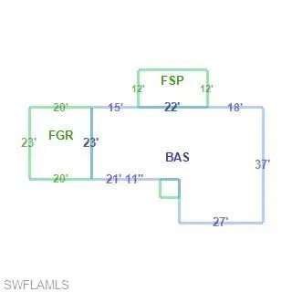 Floor plan of house