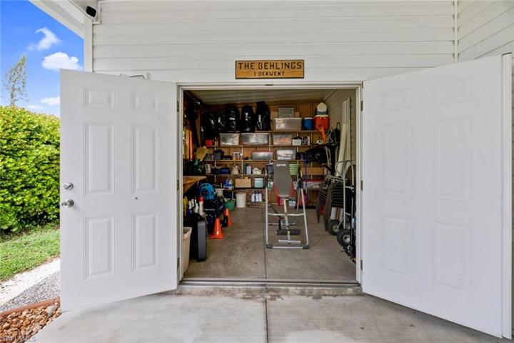 Shed with double doors
