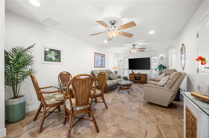 Dining Room adjacent to the Living Room