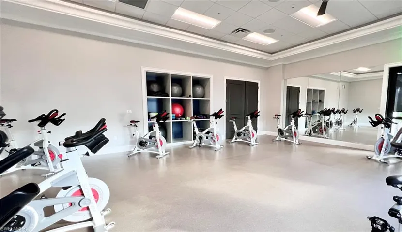 Fitness center has 2 rooms for fitness classes