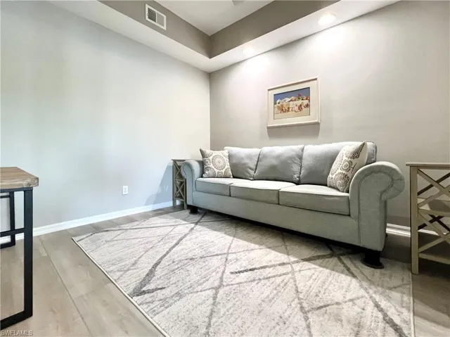 Den w/ french doors for privacy