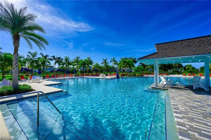 View of pool with a patio