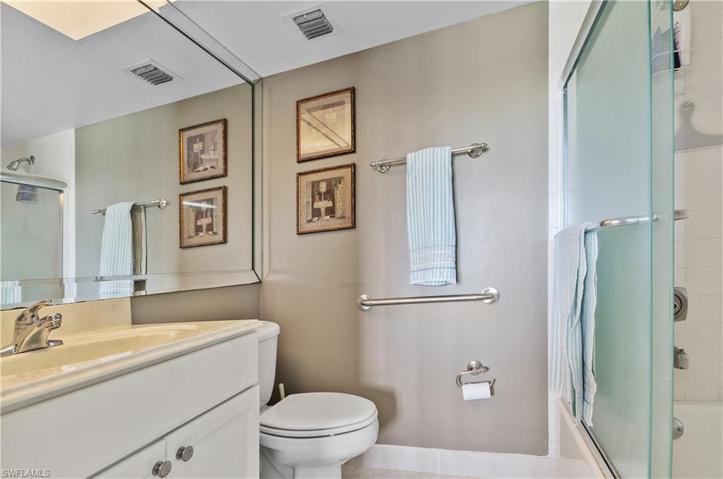 Master bath is updated.