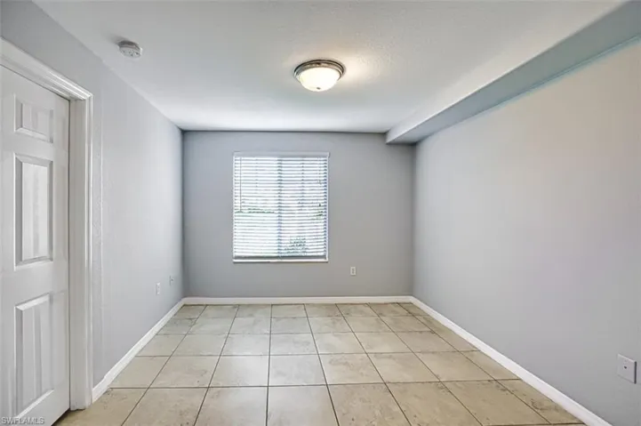 View of tiled spare room