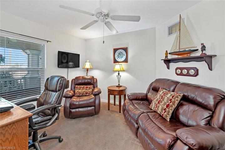 Den or Study/Office is in front of home