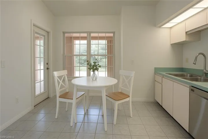 Breakfast nook Virtually Staged