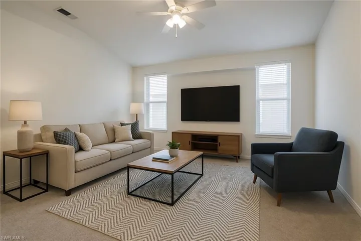Family Room Virtually Staged