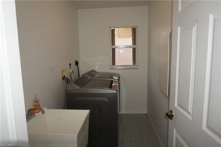 Washer, dryer and utility sink