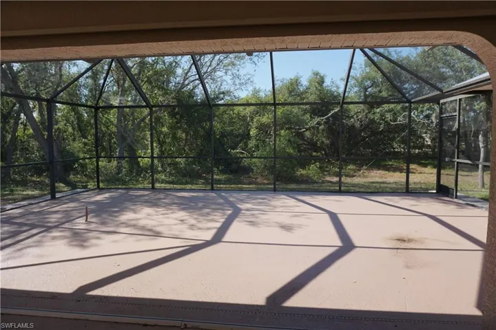 Screen enclosed lanai