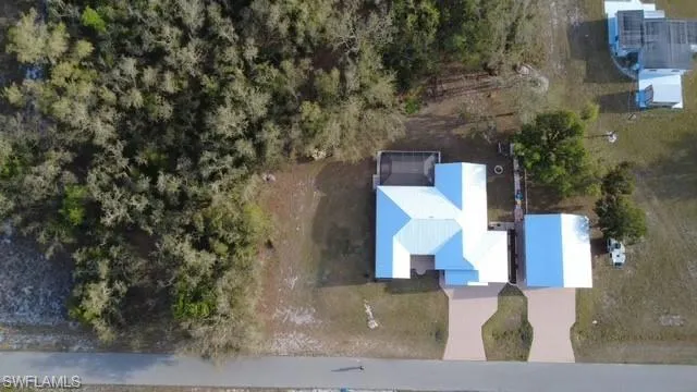 Drone aerial photo of 1.75 acre homestead