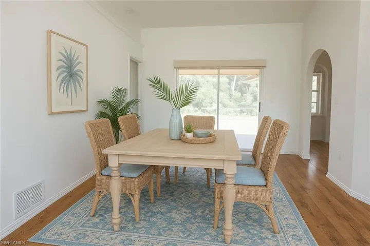 Dining Area Virtually Staged