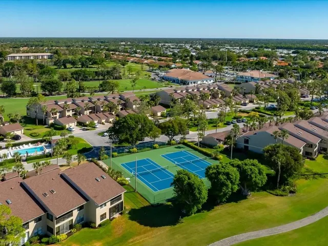 Private tennis courts for Fox Hollow owners and their guests.  The Fox Hollow pool is diagonally across from it.