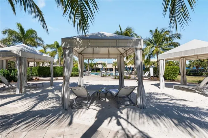 View of patio / terrace with a gazebo
