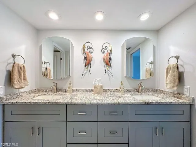 Bathroom with double vanity
