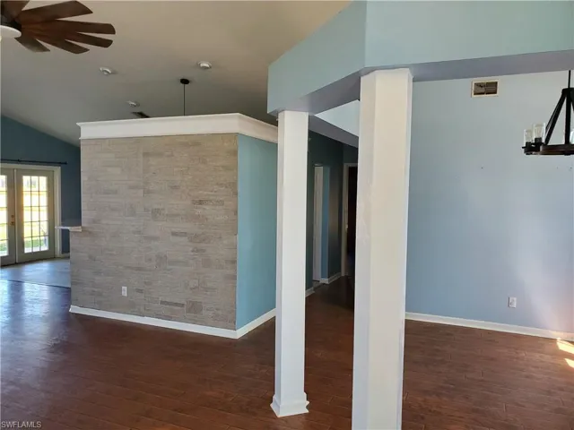 Stone accent wall