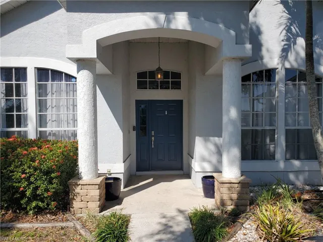 Landscaped front entry