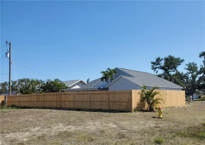 Rear view of house from the street