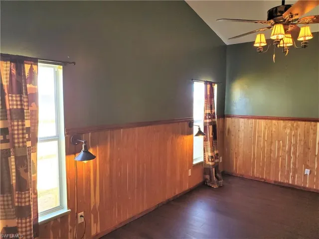 Primary bedroom with lots of natural light