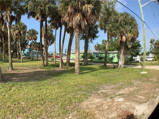 Side view of cottages