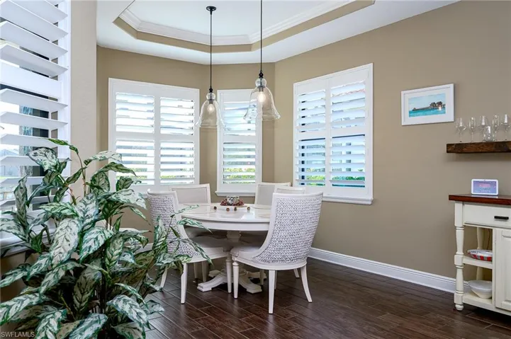 oversized dining area