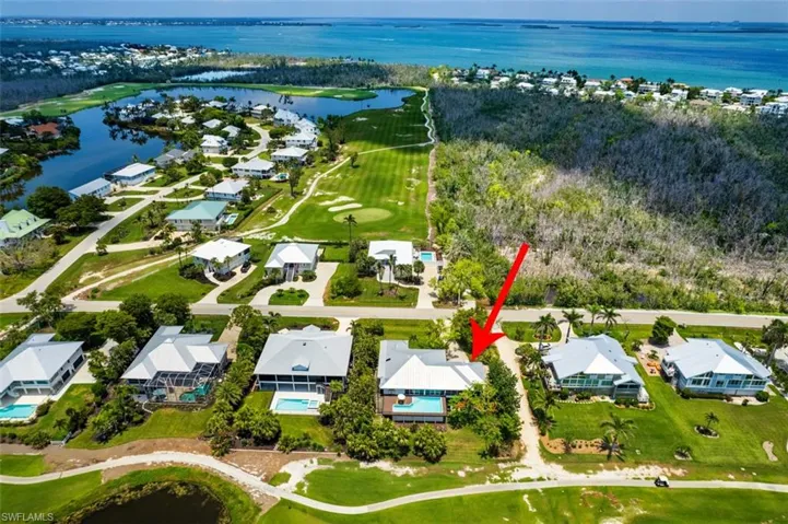 Aerial view of property's location